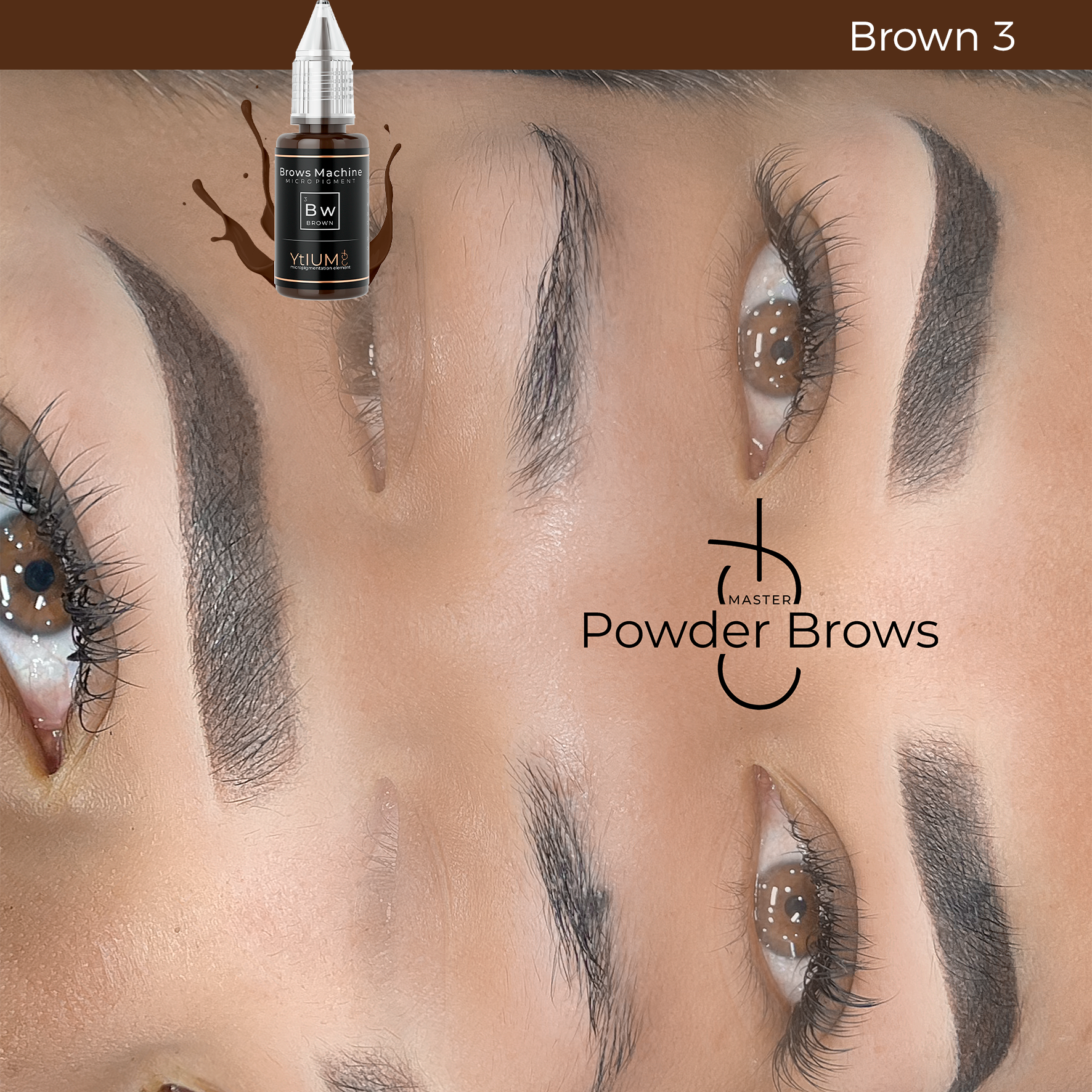 PIGMENTO BROWS MACHINE BW 3 BROWN 3